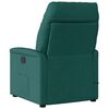 vidaXL Fauteuil de massage inclinable &eacute;lectrique Vert fonc&eacute; Tissu