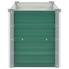 vidaXL Lit sur&eacute;lev&eacute; de jardin Acier galvanis&eacute; 100x40x45 cm Vert