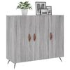 vidaXL Buffet sonoma gris 90x34x80 cm bois d'ingénierie