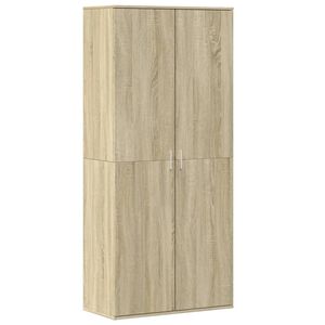 vidaXL Armoire &agrave; chaussures Ch&ecirc;ne sonoma 80x39x178cm Bois d'ing&eacute;nierie