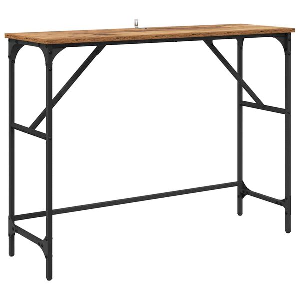 vidaXL Table console Bois ancien 100 x 32 x 75 cm Bois d'ing&eacute;nierie