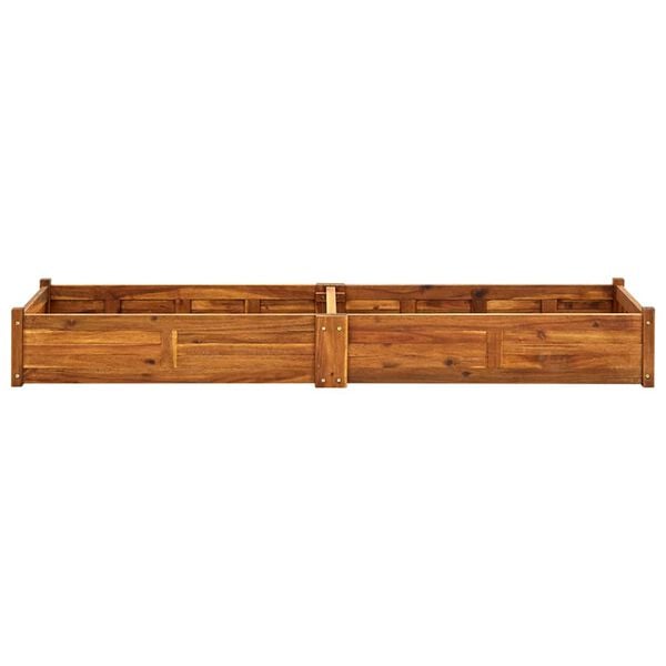 vidaXL Lit sur&eacute;lev&eacute; de jardin Bois d'acacia 200x50x25 cm