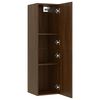 vidaXL Meubles TV muraux 2 pcs Ch&ecirc;ne marron 30,5x30x110 cm