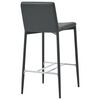 vidaXL Ensemble de bar 3 pcs Similicuir Gris