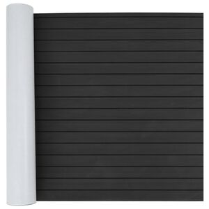 vidaXL Tapis de bateau Ray&eacute; Gris fonc&eacute; et noir 240 x 90 cm EVA