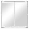 vidaXL Armoire Miroir de Salle de Bain Blanc 60 x 20 x 60 cm