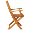 vidaXL Chaises de jardin pliables lot de 4 Bois d'eucalyptus massif