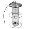 HI Station d'alimentation d'oiseaux suspendue 14x27,5 cm inox