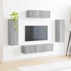 vidaXL Meuble TV 5 pcs Gris Sonoma