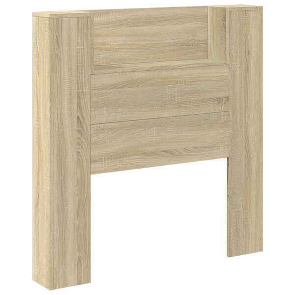 vidaXL T&ecirc;te de lit avec &eacute;tag&egrave;re Ch&ecirc;ne Sonoma 100 x 16,5 x 103,5 cm