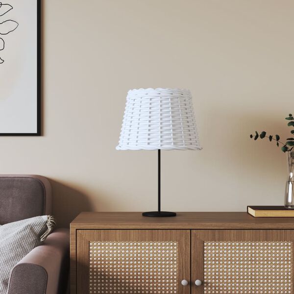 vidaXL Abat-jour blanc &Oslash;30x20 cm osier