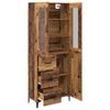 vidaXL Haut Armoire Bois Ancien 69,5 x 34 x 180 cm Bois d'ing&eacute;nierie