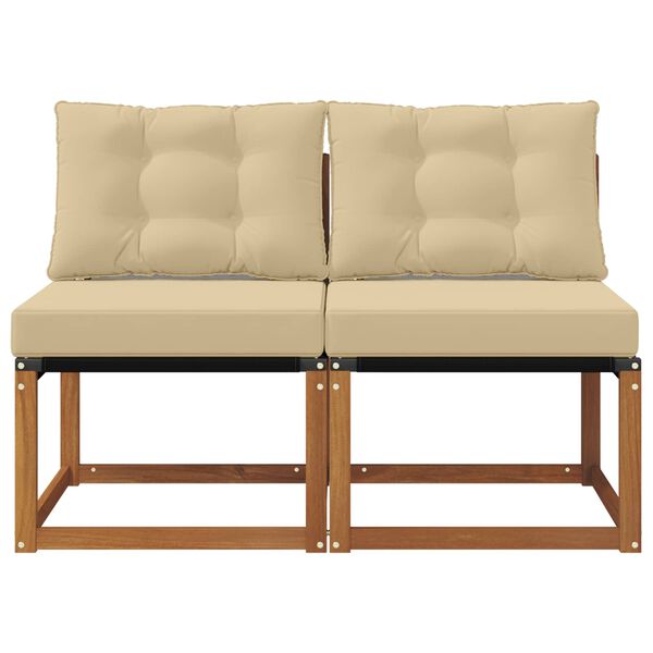 vidaXL 2 Pi&egrave;ce Canap&eacute; du milieu ext&eacute;rieur