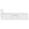 vidaXL Lit avec rangement et matelas Blanc pur 90 x 200 cm Simili cuir