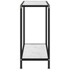 vidaXL Table console Blanc 60x35x75 cm Verre tremp&eacute;