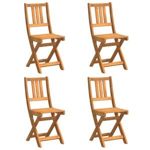 vidaXL Chaises de bistrot d'ext&eacute;rieur 8 pcs Naturel 40 x 42 x 85 cm