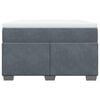 vidaXL Sommier &agrave; lattes de lit et matelas gris fonc&eacute; 120x190cm velours