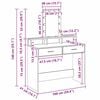 vidaXL Table de Toilette Marron 100 x 41 x 140 cm Bois d'ing&eacute;nierie