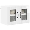 vidaXL Armoire de cuisine 2 pcs Blanc brillant 60 x 31 x 40 cm