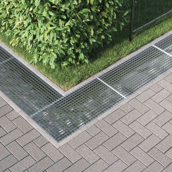 vidaXL Grille Argent 100 x 50 x 2 cm Acier galvanis&eacute; &agrave; chaud