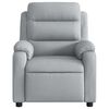vidaXL Fauteuil inclinable Gris clair Tissu