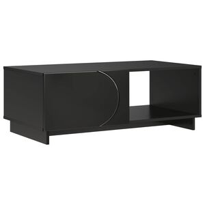 vidaXL Table basse Noir 95 x 50,5 x 35 cm Bois d'ing&eacute;nierie