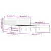 vidaXL Cadre de lit sans matelas 180x200 cm blanc