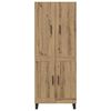 vidaXL Haut Armoire 2 pcs Ch&ecirc;ne artisanal 69,5 x 34 x 180 cm