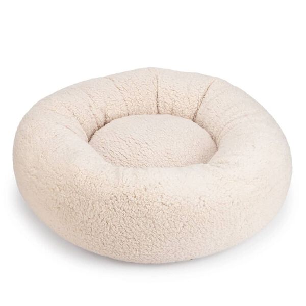 Beeztees Lit pour chien Mousse &agrave; m&eacute;moire de forme Jaxx 60x25 cm Beige