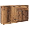 vidaXL Buffet avec tiroir 3 pcs Bois Ancien Bois d'ing&eacute;nierie
