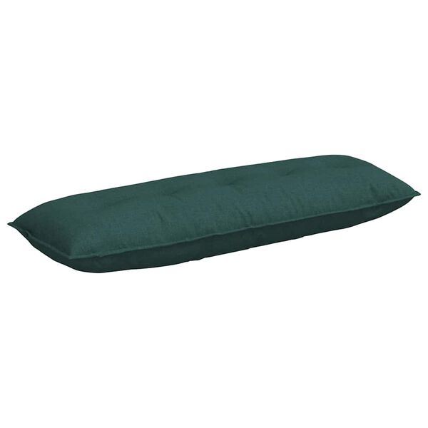 vidaXL Coussin de Dos Vert fonc&eacute; 140 x 19 x 50 cm tissu