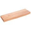 vidaXL &Eacute;tag&egrave;re murale marron clair 60x20x4 cm bois ch&ecirc;ne massif trait&eacute;