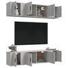 vidaXL Ensemble de meubles TV 6 pcs Sonoma gris Bois d'ing&eacute;nierie