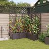 vidaXL Cache-pot de jardin 5 pcs Marron Acier