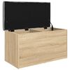 vidaXL Banc de rangement Ch&ecirc;ne Sonoma 82x42x45 cm Bois d'ing&eacute;nierie
