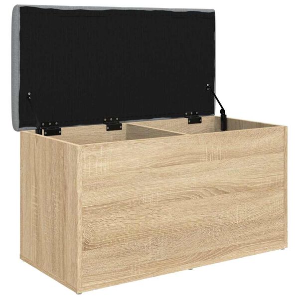 vidaXL Banc de rangement Ch&ecirc;ne Sonoma 82x42x45 cm Bois d'ing&eacute;nierie