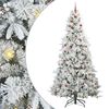 vidaXL Sapin de No&euml;l Artificiel &agrave; Branches Articul&eacute;es Blanc 240 cm
