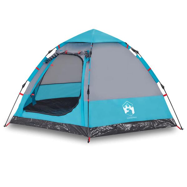 vidaXL Tente de camping cabine 4 personnes bleu lib&eacute;ration rapide