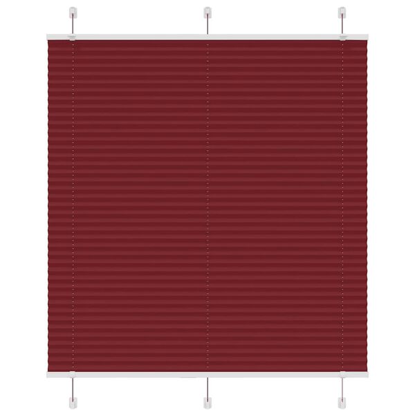 vidaXL Store pliss&eacute; rouge bordeaux 115x150 cm largeur du tissu 114,4cm