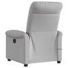 vidaXL Fauteuil de massage inclinable électrique gris nuage tissu
