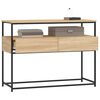 vidaXL Table console chêne sonoma 100x40x75 cm bois d'ingénierie