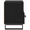 vidaXL Cabinet de chevet avec tiroir Ch&ecirc;ne noir 40 x 35 x 47,5 cm