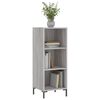 vidaXL Buffet sonoma gris 34,5x32,5x90 cm bois d'ing&eacute;nierie