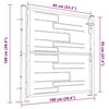 vidaXL Portail de jardin 100 x 100 cm en acier inoxydable
