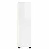 vidaXL Cabinet de salle de bain Blanc brillant 30,5 x 30 x 101 cm