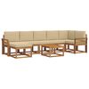 vidaXL Ensemble de canap&eacute;s d'ext&eacute;rieur 8 pcs Naturel et Beige