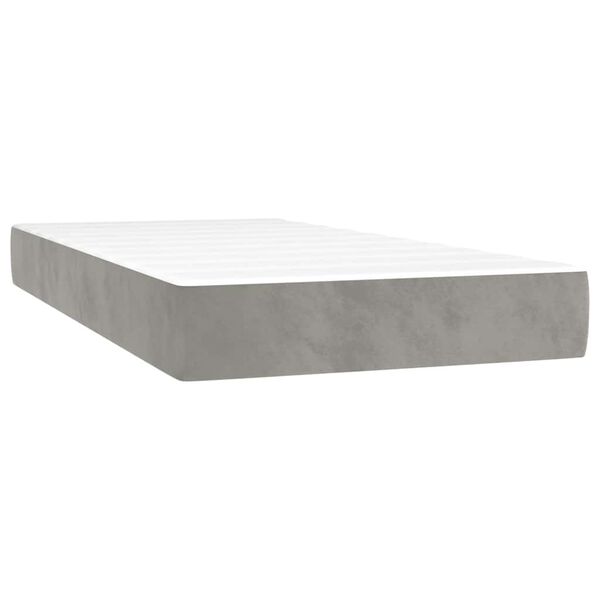 vidaXL Matelas de lit à ressorts ensachés 100x220x20 cm velours