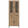 vidaXL Haut Armoire Montage mural Ch&ecirc;ne artisanal 69,5 x 34 x 180 cm