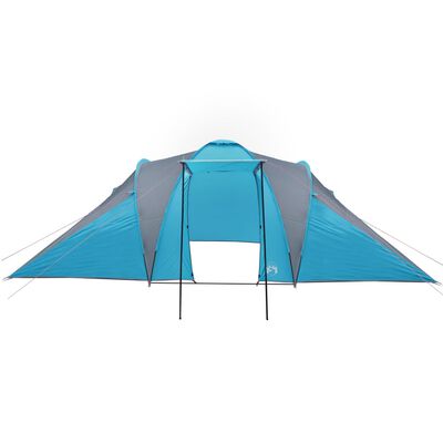 vidaXL Tente de camping 6 personnes bleu imperméable