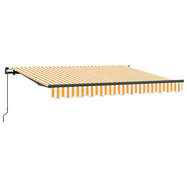 vidaXL Auvent R&eacute;tractable Jaune 250 x 200 cm tissu
